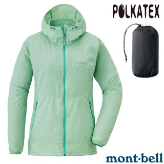 【mont-bell】女 WIND BLAST 防風防潑水連帽外套/POLKATEX特強撥水處理_海青_1103243