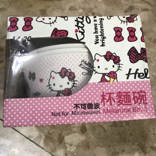 ✔️出清👋正版 HELLO KITTY 三麗鷗 凱蒂貓 杯麵碗 粉紅（成人）