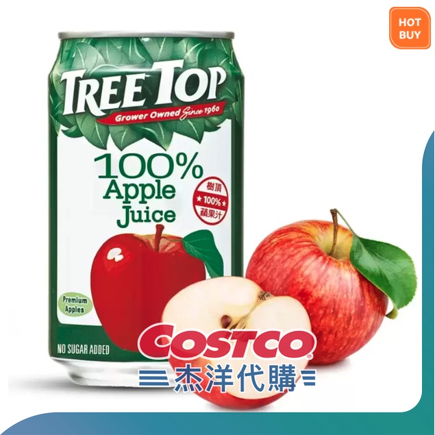 【線上免運 可刷卡】Tree Top 蘋果汁 320毫升 X 24罐 #140770 杰洋好市多代購