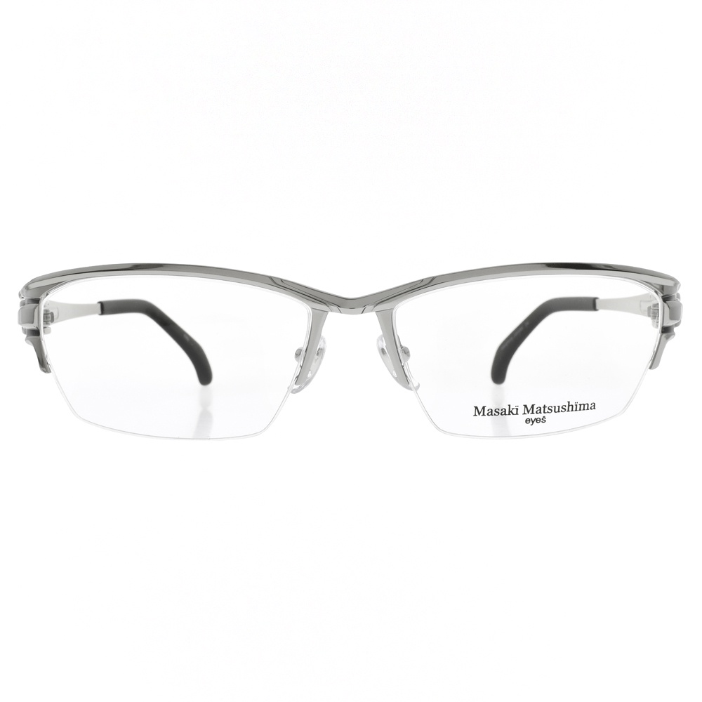 Masaki Matsushima 鈦光學眼鏡 MF1259 C3 科技設計紳士款半框 眼鏡框 -金橘眼鏡