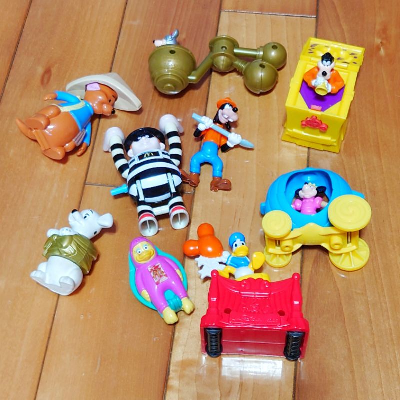 麥當勞迪士尼玩具 一堆玩具合售不拆售-4 小熊維尼/唐老鴨/米妮/高飛狗/101忠狗/大鳥姐姐/奶昔大哥