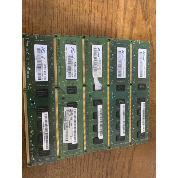 昱聯 ASint DDR3 1600 4G 雙面 桌上型電腦 記憶體