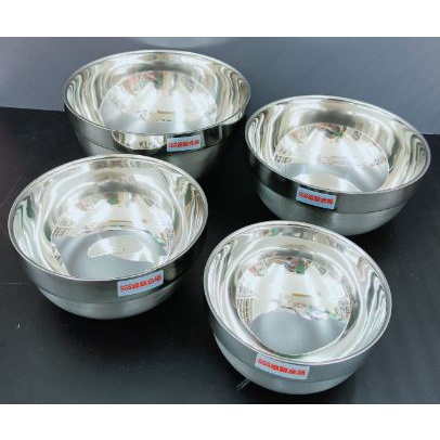 饗食304 不鏽鋼碗 白金碗 隔熱碗 防燙碗 雙層碗 白鐵碗 12cm ~ 18cm