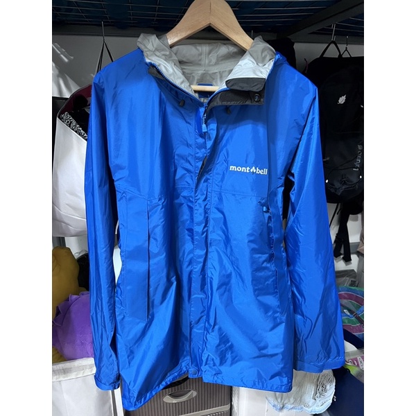 mont-bell 男款 Rain Hiker DRYTEC 初級藍 防水外套/登山雨衣 1128600(XL)