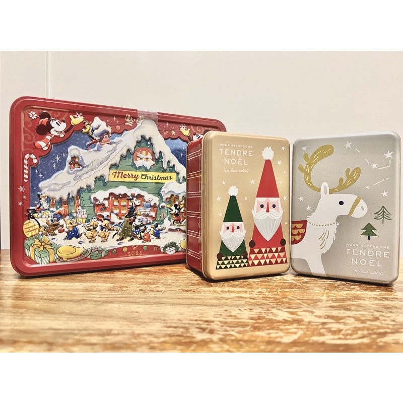 🎄Weihnachten 聖誕限定- 神戶風月堂 聖誕限定 煎餅小鐵盒 🇯🇵 現貨
