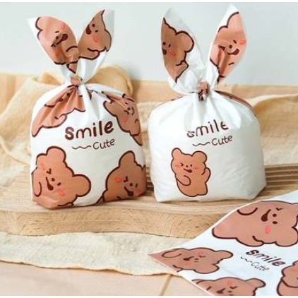 ♥現貨♥(1入)療癒動物 兔耳袋 大容量袋 動物袋  糖果袋 餅乾袋 兒童節 禮物袋 點心袋 喜糖袋 烘焙袋 小物袋