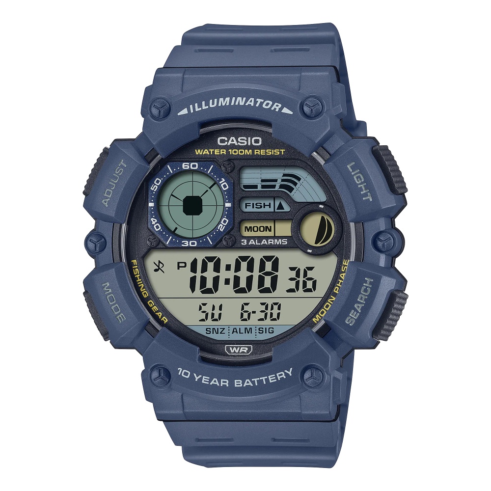 卡西歐 CASIO / WS-1500H-2A / 數位系列 (附錶盒) / 10年電池壽命大尺寸螢幕 [ 官方直營 ]