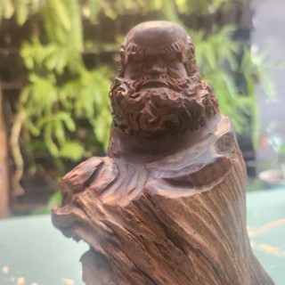 歲末 現貨達摩 彌勒 奇木 樹瘤 木雕 原木 樟木