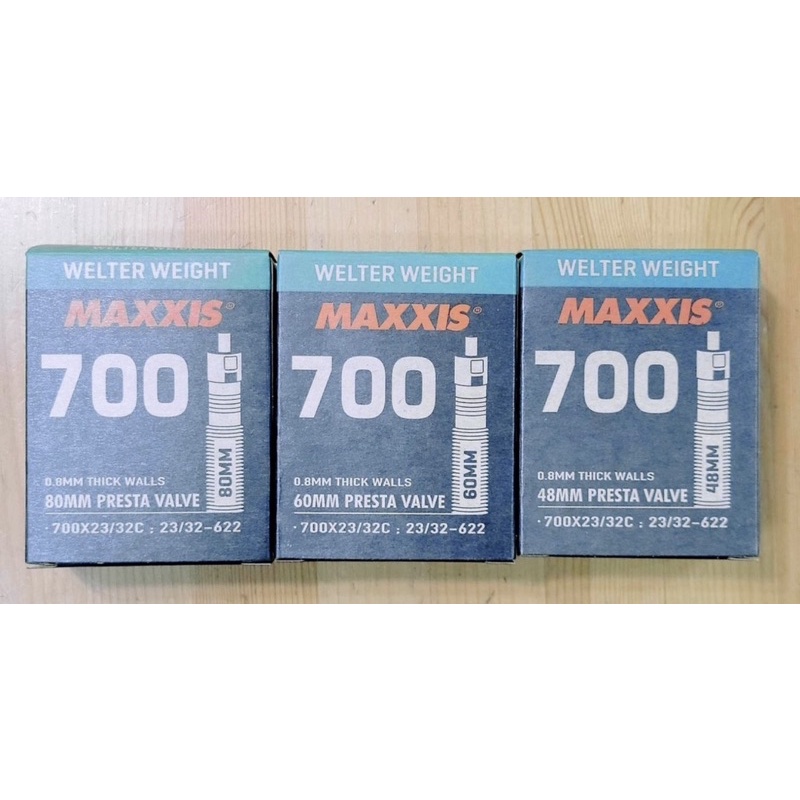 特賣 MAXXIS700*23/32C 48 60 80mm 公路車內胎 可拆氣嘴 法式氣嘴 適用23~32外胎