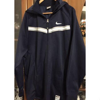 Nike 近全新男款長版連帽外套