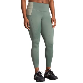 BROOKS 女 Method 全長緊身長褲 深卵石綠/卵石綠(221524389)