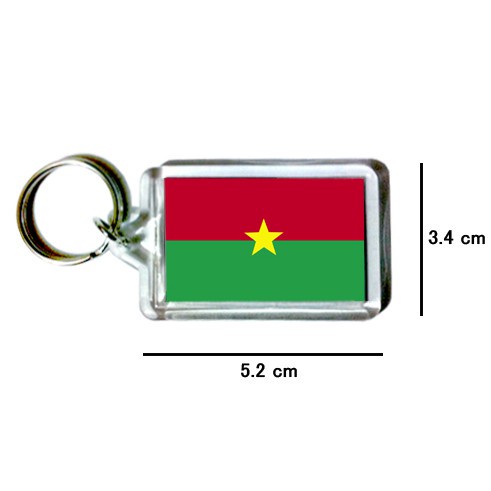 布吉納法索 Burkina Faso 國旗 鑰匙圈 吊飾 / 世界國旗