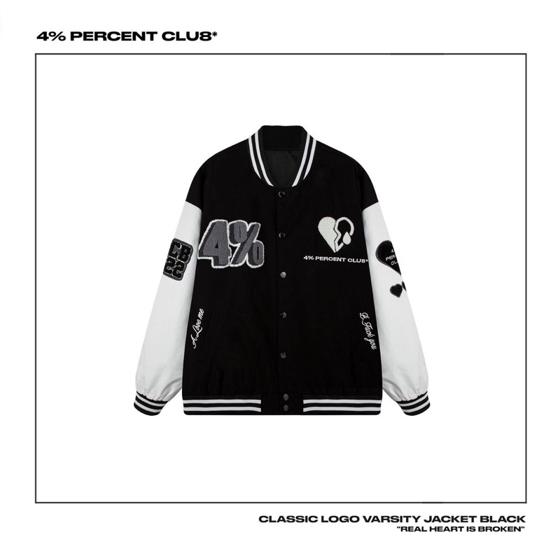 【SOULMATE STUDIO.】4 PERCENT CLUB BASEBALL JACKET