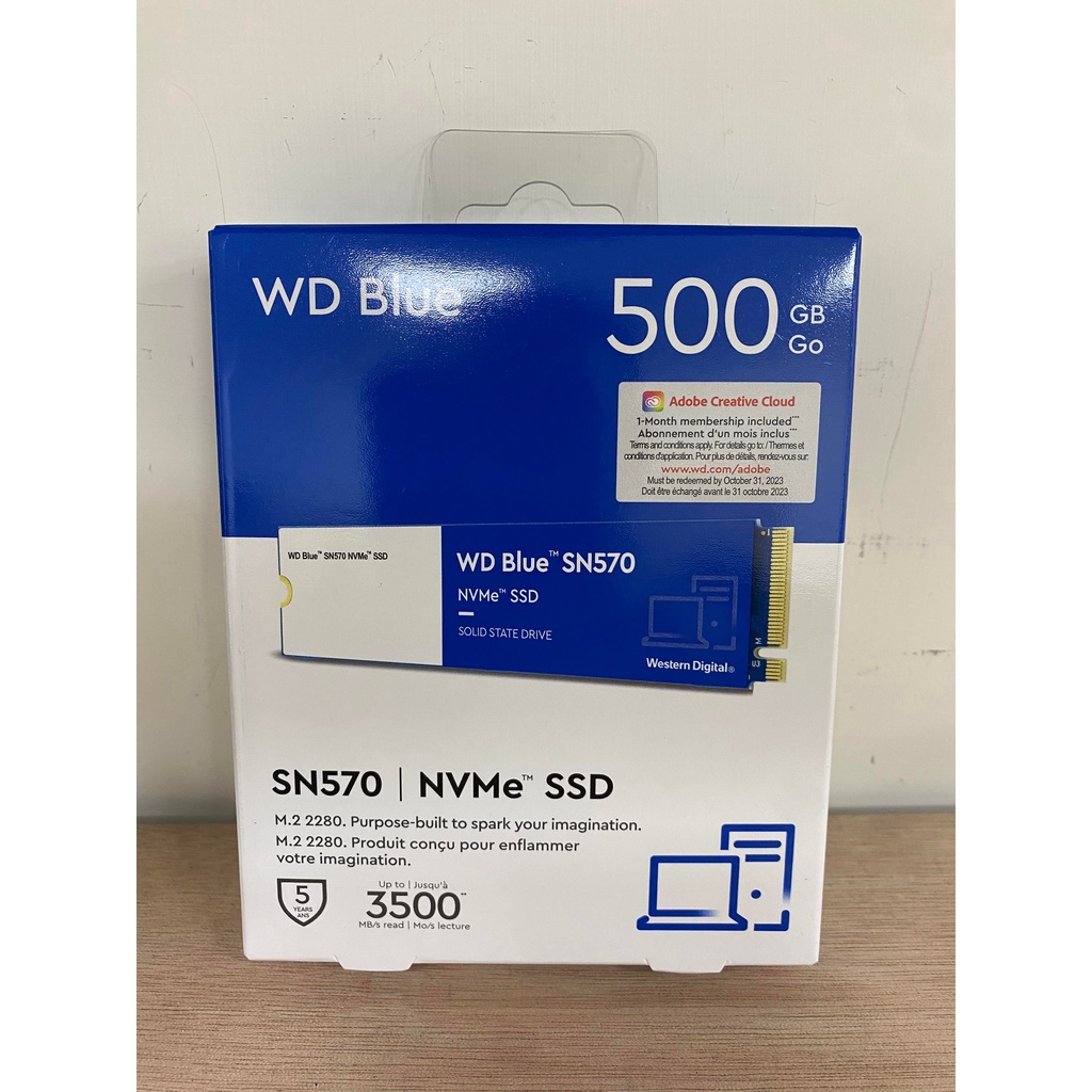 【福利特賣 】WD 藍標 SN570 500GB M.2 SSD NVMe