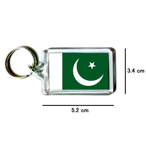 巴基斯坦 Pakistan 國旗 鑰匙圈 吊飾 / 世界國旗