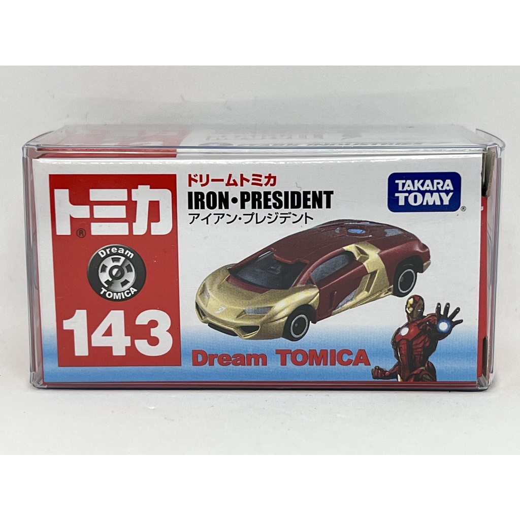 ～阿元～ Tomica NO.143 Iron President 鋼鐵人 漫威 復仇者 多美小汽車 正版 贈收納膠盒