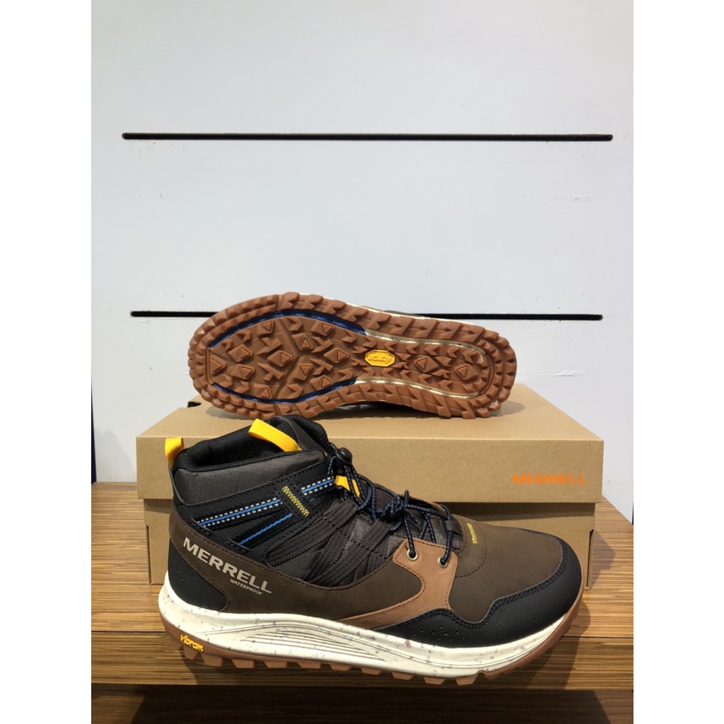 【清大億鴻】Merrell男 戶外登山鞋Nova Sneaker Boot Bungee WP焦糖色ML067111