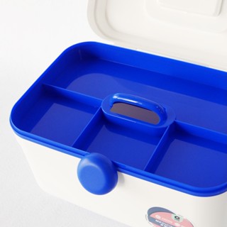 現貨 福利品 雙層醫藥箱收納盒(附6格攜帶收納盒)-藍白色 急救箱 收納箱 工具箱 家庭醫護急救箱 醫藥箱 臺灣出貨