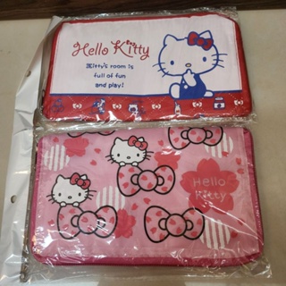 Hello Kitty 皮夾式 折疊 購物袋 收納袋