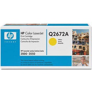 [免運費]HP Q2672A 原廠黃色碳粉匣#309A /HP CLJ3500/CLJ3550適用