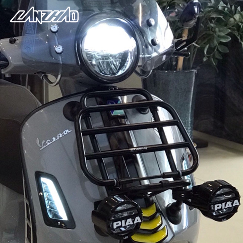 【LANZHAO】偉士牌 VESPA GTS 300 新版 前書包架 前置物架 改裝 行李架 書包架