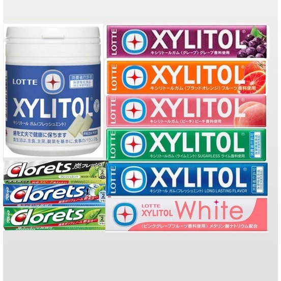 「加碼代購」現貨 日本代購 XYLITOL Cloets 日本口香糖 LOTTE口香糖 木醣醇 罐裝 日本進口