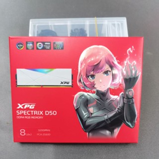 『喬心科技』威剛 ADATA XPG DDR4 3200 8GB*2 RGB 迷戀白 幾何幻光桌上型記憶體