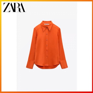 Zara春季新款女式5色絲緞質感襯衫 4437048