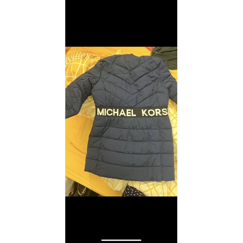 Michael kors 長版外套 深藍色 mk