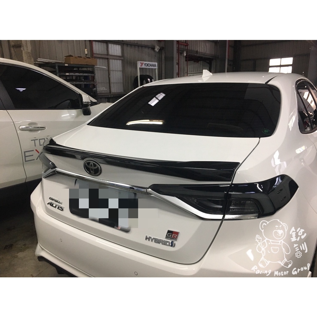 銳訓汽車配件精品-雲嘉店 Toyota 12代 Altis 安裝 運動版尾翼/鴨尾/擾流板 含烤漆