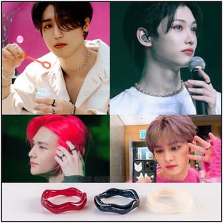 ❌免運❌ 黃鉉辰同款 ASMAMA SKZ Stray kids HAN Lee Know Felix 同款波浪韓國戒指