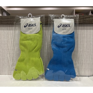 【四千金雜貨舖】全新 Asics亞瑟士 五指襪 藍/綠 尺寸:26cm 每款70元