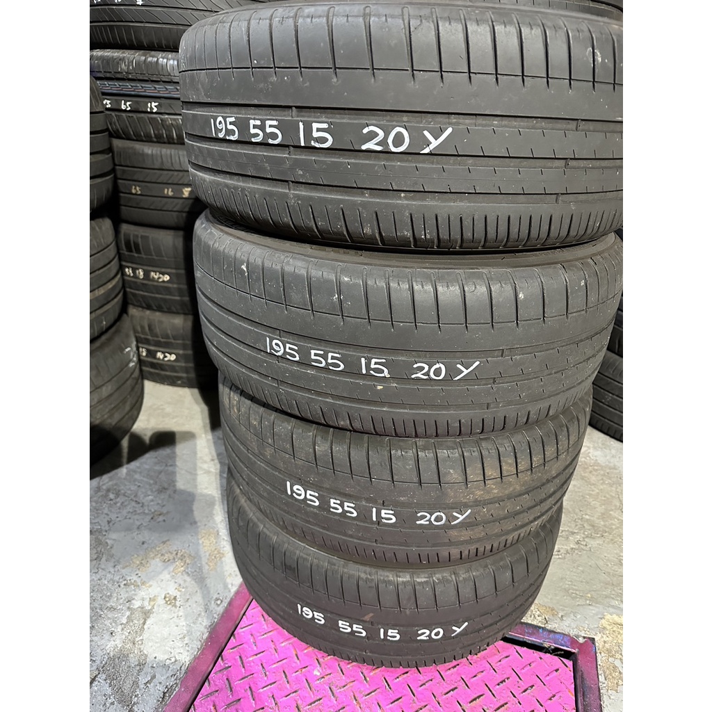 米其林MICHELIN PS3  195/55/15 (一條價格)中古胎落地胎/眾多廠牌尺寸/其他尺寸胎歡迎詢問