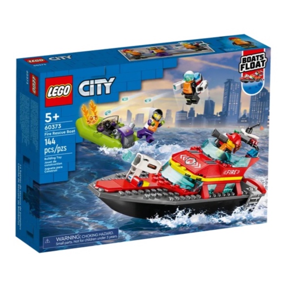 BRICK PAPA / LEGO 60373 Fire Rescue Boat