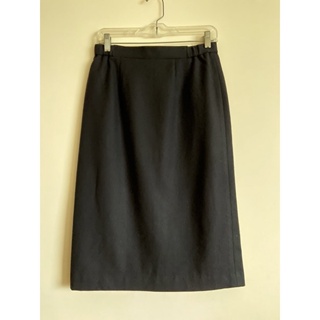 日本進口 全新 黑色 中長裙 毛料28吋 日本尺寸11號
