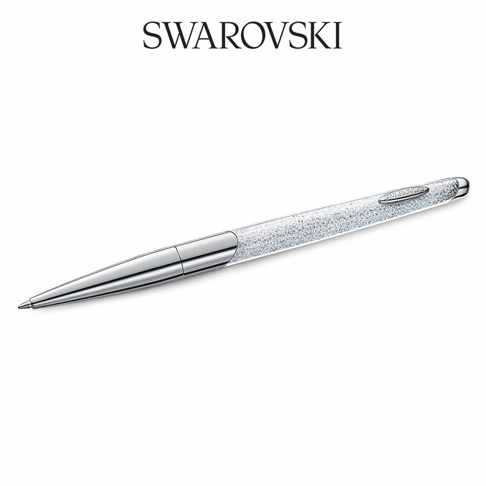 SWAROVSKI 施華洛世奇 Crystalline Nova 鍍鉻色白水晶圓珠筆