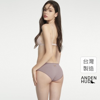 【Anden Hud】Taiwan Select．花邊低腰三角內褲(杜鵑粉-刺繡環蛺蝶) 台灣製