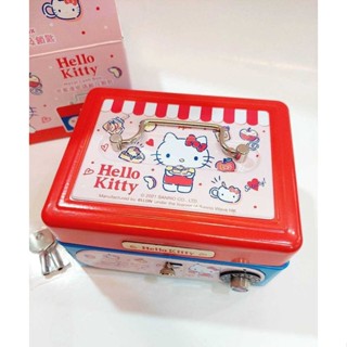 ♥小公主日本精品♥ Hello Kitty 美樂蒂 雙子星 存錢筒保險箱 貯金箱 置物箱 密碼鎖收納箱 ~ 8