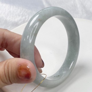 藍底帶綠 手鐲玉鐲 57.0mm/附陸証 S82-90 緬甸A貨翡翠【玉我翡翠】