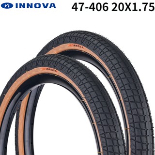 Innova 可折疊自行車輪胎適用於 Dahon SP8 P18 20 英寸自行車輪胎 20x1.75 47-406 棕