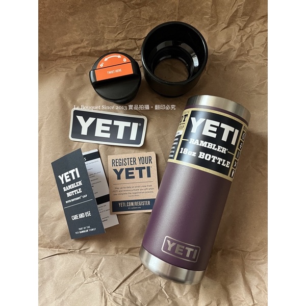 【美國代購】YETI 冰壩杯官網正貨 18盎司 扭蓋式杯蓋保溫杯 RAMBLER 18oz HOTSHOT CAP