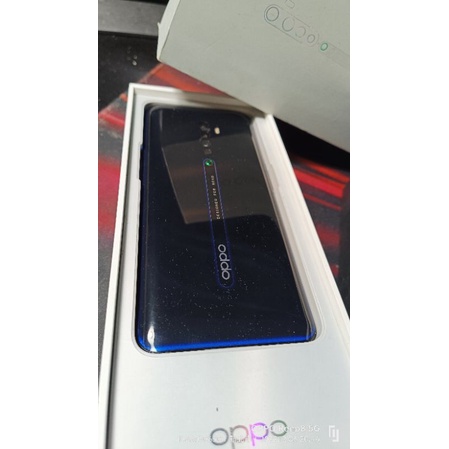 二手 台版 盒裝全 OPPO Reno2  (8+256G) 4800萬畫素側旋升降鏡頭深海藍手機/誠可議