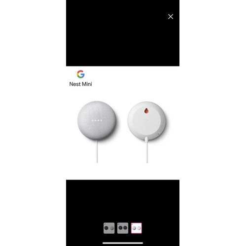 Google Nest Mini 2代 中文版 藍芽智慧音箱（灰）