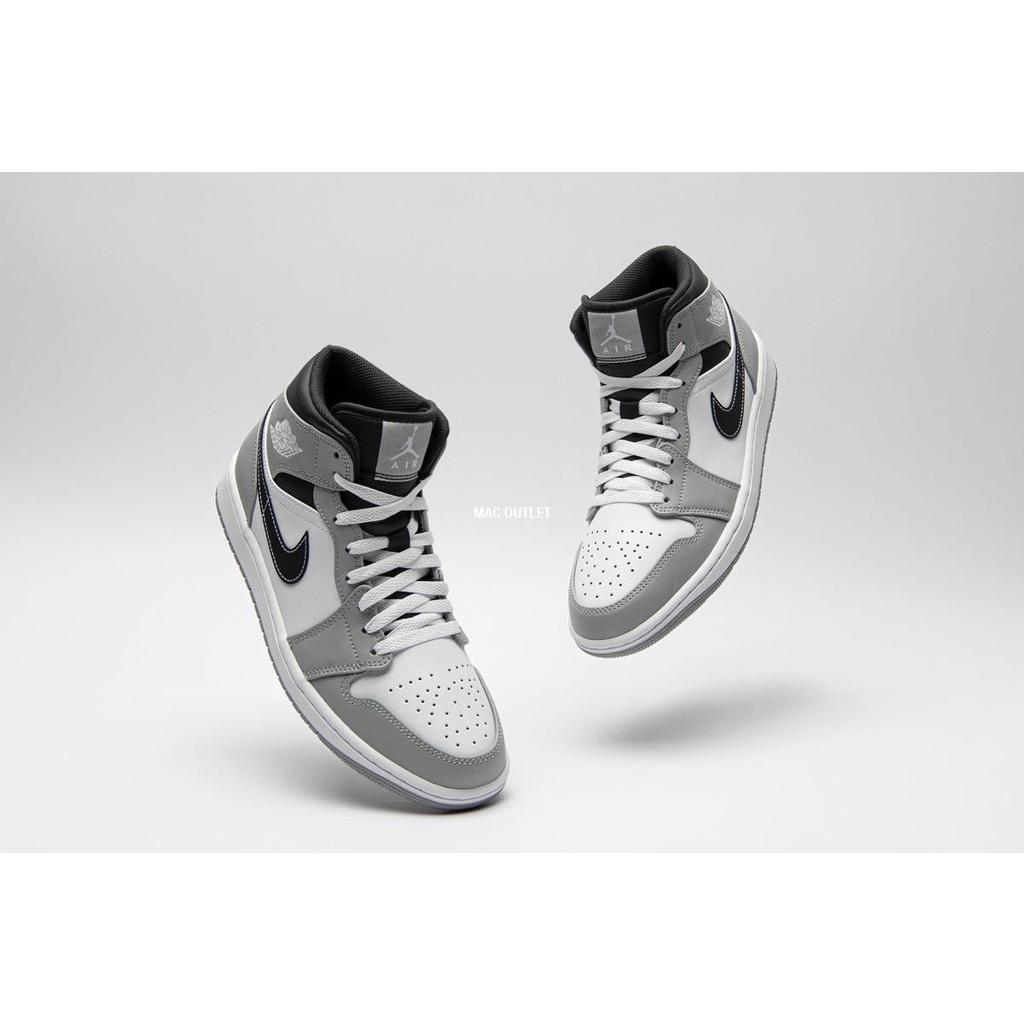 Nike Air Jordan 1 Mid Light Smoke Grey 煙灰 男女鞋 554724-078