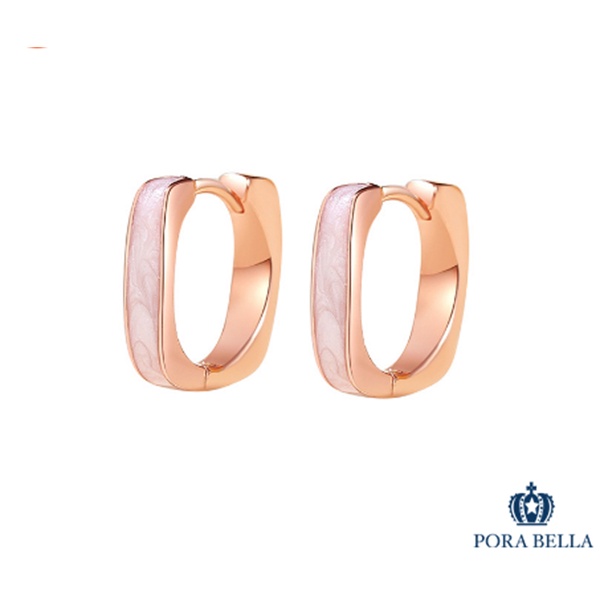 <Porabella>S925純銀法式白貝母耳環  高級輕奢  氣質款 玫瑰金耳環 送女友 生日禮物 Earring
