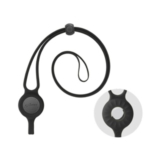 [Bone] Air Tag 掛繩掛鉤:用於 Air Tag / 掛名牌、徽章、鑰匙鏈和其他配件的矽膠掛繩保護套。