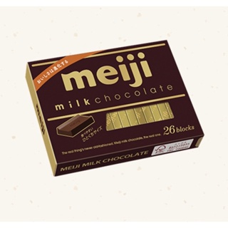 <正便宜> 台灣明治meiji 明治牛奶巧克力 / 明治黑可可製品 / 草莓夾餡可可製品 (26枚盒裝) 120g