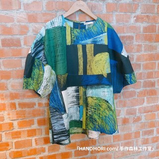 手作森林 自有品牌 原寸紙型 無作法【五分澎澎袖上衣】洋裁紙型 五分袖 澎澎 上衣 A0163