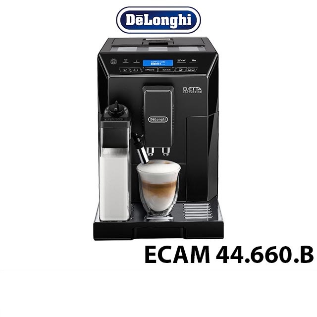 迪朗奇DeLonghi 晶鑽型 全自動義式咖啡機ECAM44.660 B【蝦幣3%回饋】
