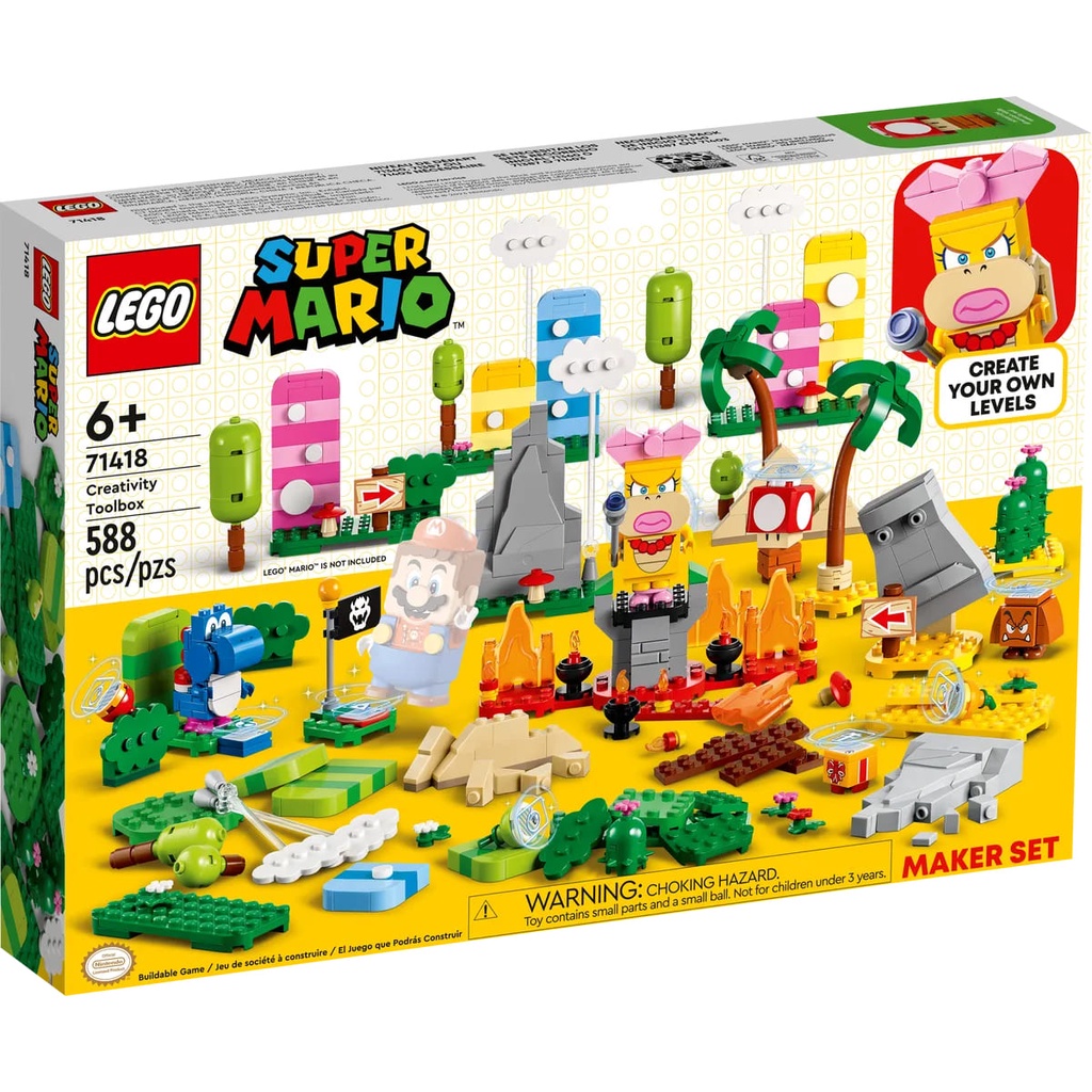 【樂GO】 樂高 LEGO 71418 創意工具箱擴充組 瑪利歐 馬力歐 玩具 積木 盒組 禮物 生日禮物 樂高正版全新